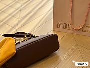 Miu Miu Aventure Nappa Leather Top-Handle Bag Brown 27 x 17 cm - 3