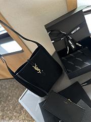 YSL Saint Laurrent Hobo Suede Black 24 cm  - 1
