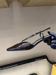 Fendi FLogo Slingback Black - 5