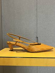 Fendi FLogo Slingback Yellow - 4