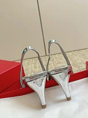 Ferragamo Slingback High Heels Silver - 3