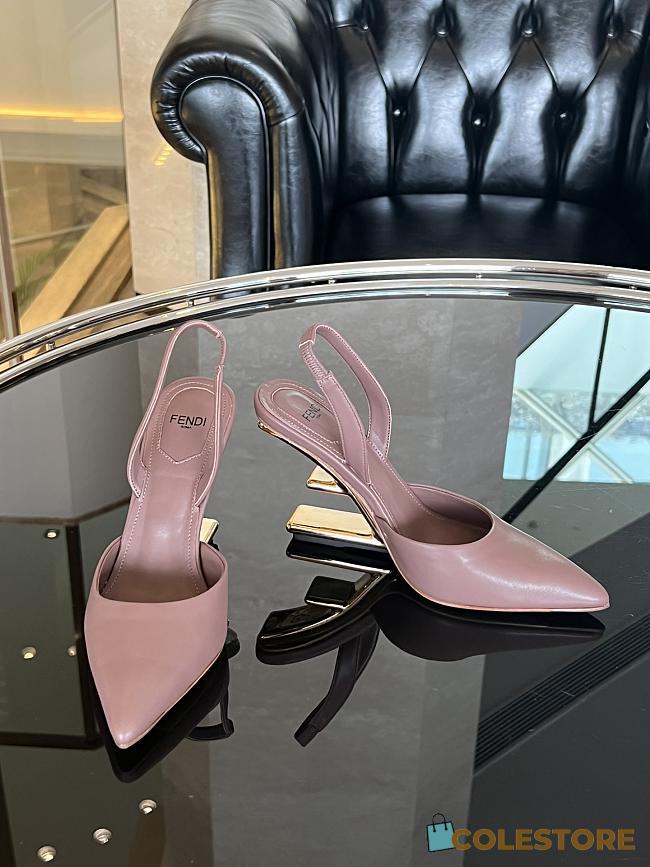 Fendi Slingback High Heels Pink  - 1