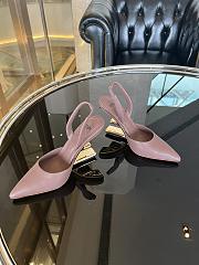 Fendi Slingback High Heels Pink  - 2