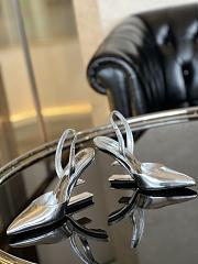 Fendi Slingback High Heels Silver  - 6