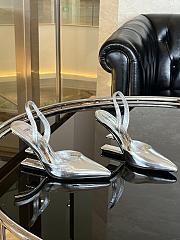 Fendi Slingback High Heels Silver  - 4