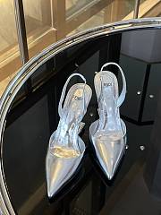 Fendi Slingback High Heels Silver  - 3
