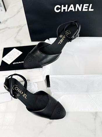 Chanel Slingback High Heel Black 