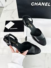 Chanel Slingback High Heel Black  - 6