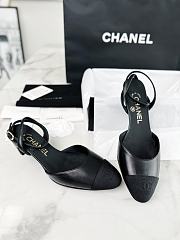 Chanel Slingback High Heel Black  - 5