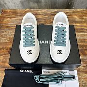 Chanel C Sneaker White And Mint - 1