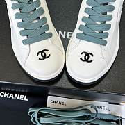 Chanel C Sneaker White And Mint - 4
