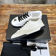 Chanel C Sneaker White And Black  - 2