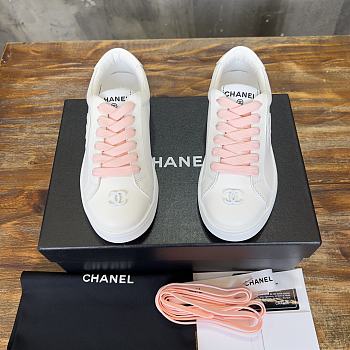 Chanel C Sneaker White And Pink