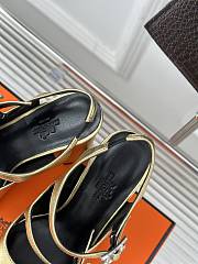 Hermes Yellow Heels  - 5
