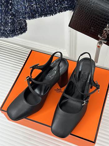 Hermes Heels Black 