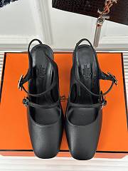Hermes Heels Black  - 2