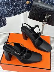 Hermes Heels Black  - 3