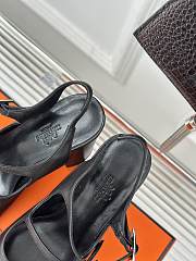 Hermes Heels Black  - 5