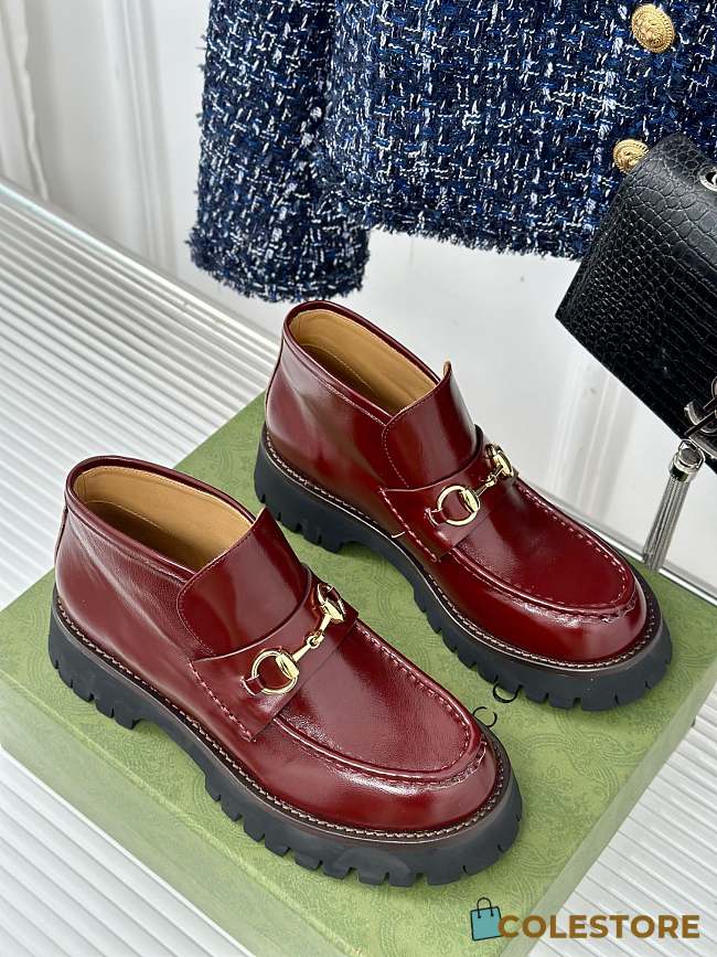 Gucci Loafer Horsebit Rouge - 1