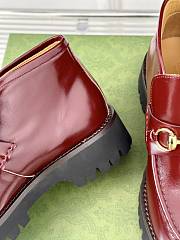 Gucci Loafer Horsebit Rouge - 5