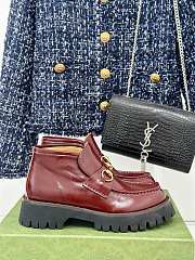 Gucci Loafer Horsebit Rouge - 4