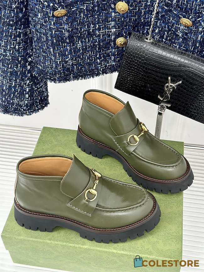 Gucci Loafer Horsebit Green - 1