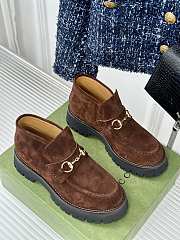 Gucci Loafer Horsebit Suede Brown - 2