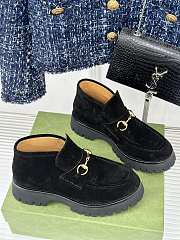 Gucci Loafer Horsebit Suede Black  - 1