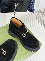 Gucci Loafer Horsebit Suede Black  - 5