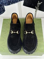 Gucci Loafer Horsebit Suede Black  - 4