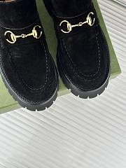 Gucci Loafer Horsebit Suede Black  - 3
