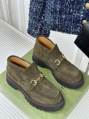 Gucci Loafer Horsebit Suede Grey - 6