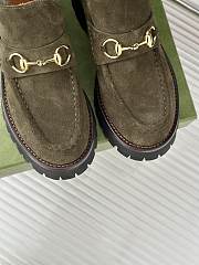 Gucci Loafer Horsebit Suede Grey - 5