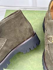 Gucci Loafer Horsebit Suede Grey - 3