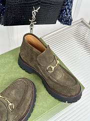 Gucci Loafer Horsebit Suede Grey - 2
