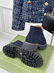 Gucci Loafer Horsebit Suede Navy - 5