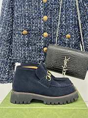 Gucci Loafer Horsebit Suede Navy - 4