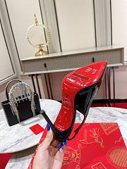 Louboutin Heels Shining Leather Black  - 6