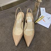 Louboutin Heels Shining Leather Beige - 1