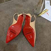 Louboutin Heels Shining Leather Beige - 6