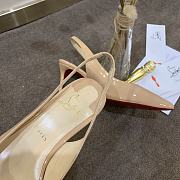 Louboutin Heels Shining Leather Beige - 5