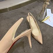 Louboutin Heels Shining Leather Beige - 3