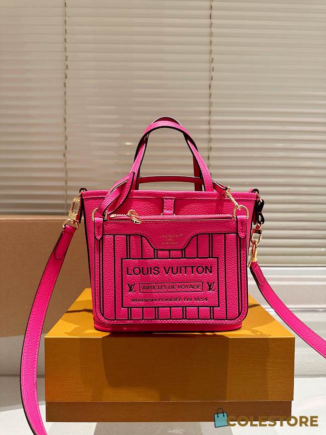 Louis Vuitton Neverfull Hot Pink 19 x 18 cm - 1