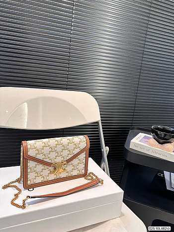 Celine Wallet On Chain Margo White 19.5 x 13 cm