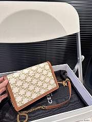 Celine Wallet On Chain Margo White 19.5 x 13 cm - 5