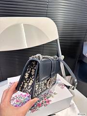 Dior 30 Montaigne Bag Black Dior Oblique Jacquard 21 x 12 cm - 5