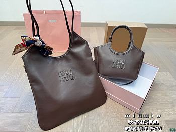 MiuMiu Tote Ivy Brown 22 x 16 cm