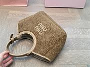 MiuMiu Fur Ivy Tote Brown 23 x 16 cm - 3