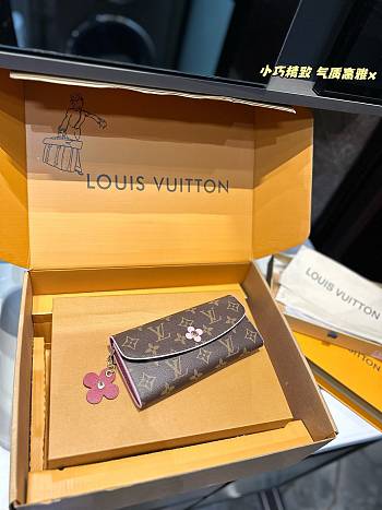 Louis Vuitton Emilie Monogram Canvas Wallet Hot Pink 19 x 2.5 x 10 cm