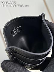 Louis Vuitton Double Card Holder Monogram Shadow Black 11 x 7 x1 cm  - 6